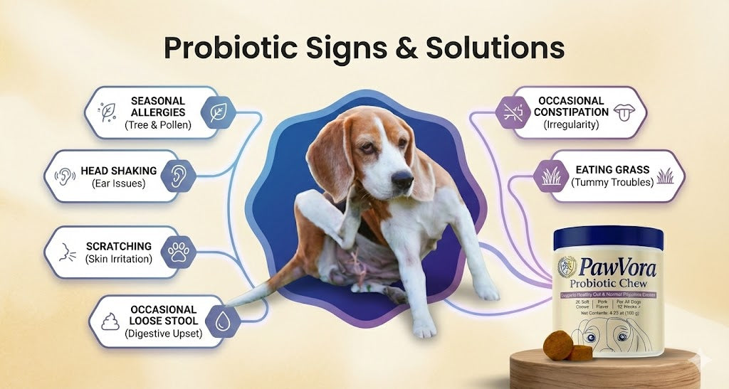 Probiotics for dogs – soft chews for gut & digestive health