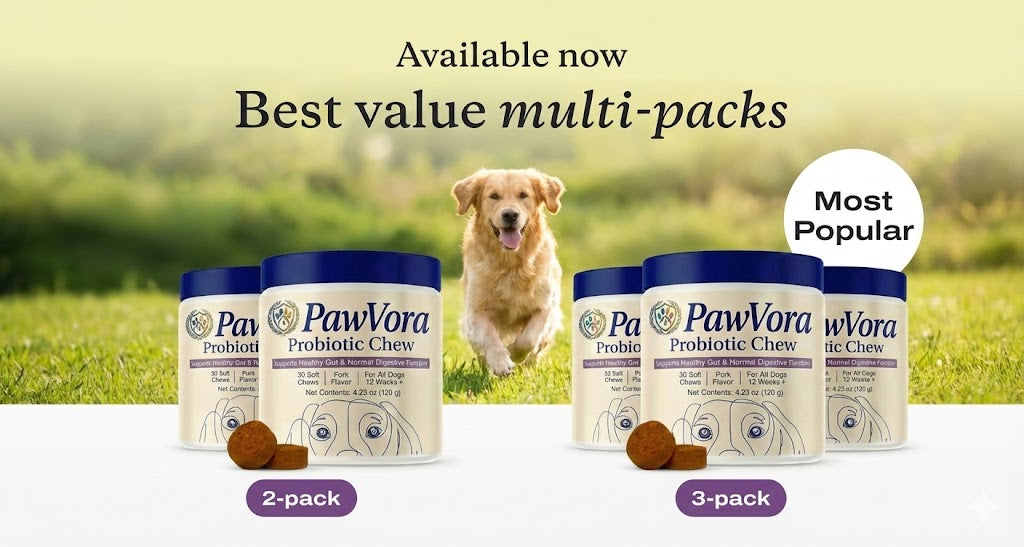 Probiotics for dogs – soft chews for gut & digestive health
